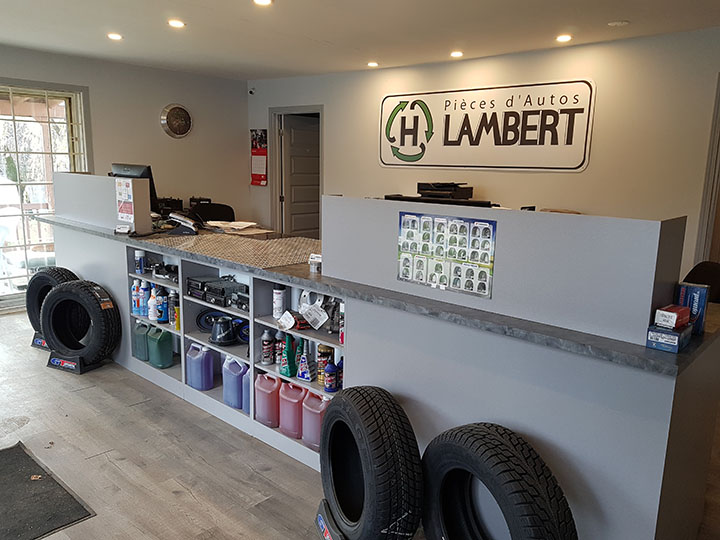 Bureau d'accueil de notre centre de recyclage d'autos - Pièces d'Autos H. Lambert (Pièces auto Lanaudière)