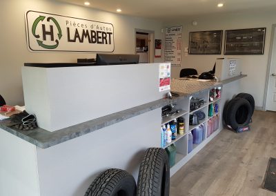 Bureau de notre centre de recyclage d'autos - Pièces d'Autos H. Lambert (Pièces auto Lanaudière)