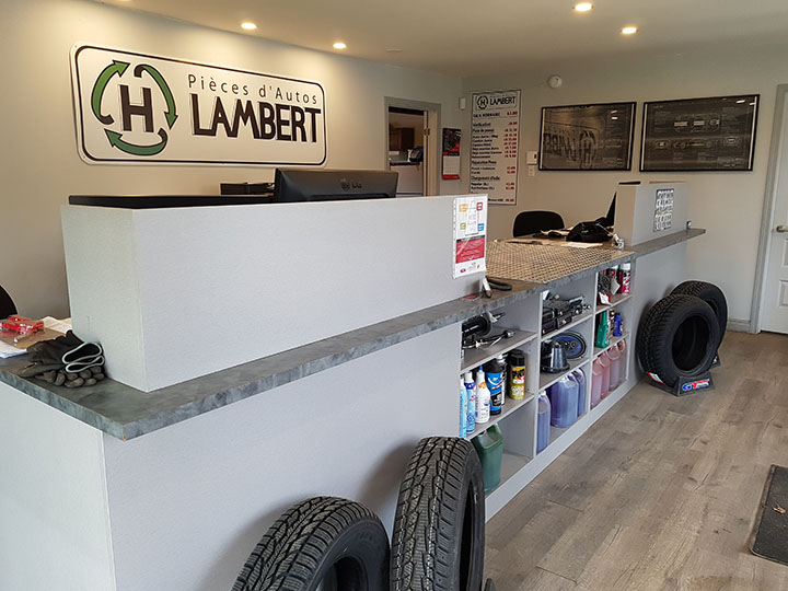Bureau de notre centre de recyclage d'autos - Pièces d'Autos H. Lambert (Pièces auto Lanaudière)